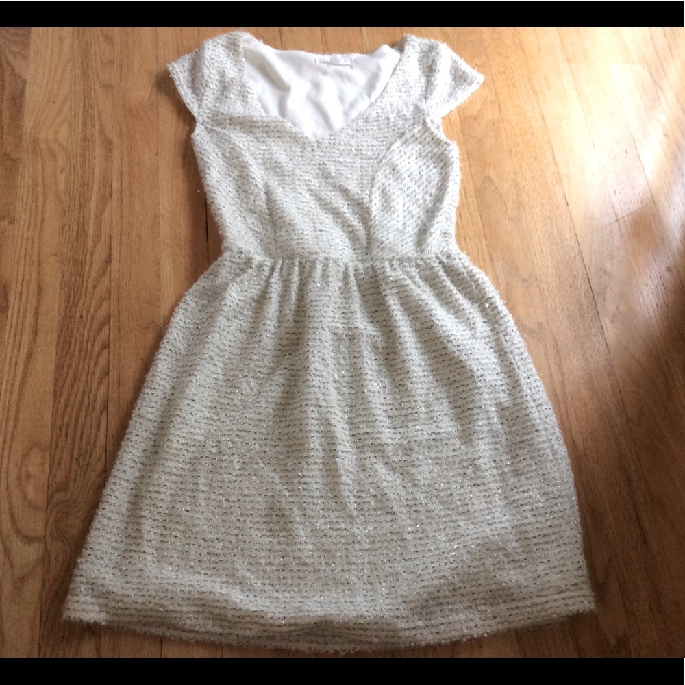 Socialite White and silver Party Dress